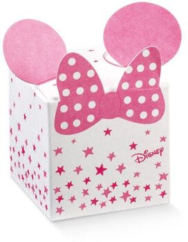 Cube MINNIE Stars + 4 pralines CADEAUX en chocolat NOIR ONCTUEUX 60% BIO sans allergènes Exquidia : 54 grammes