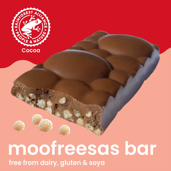 Barre MOOFREESAS croustillante en forme de boules vegan sans allergènes Moo Free : 35 grammes