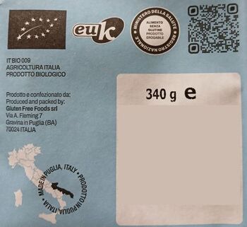Pâtes RIGATONI de RIZ BLANC BIO vegan sans allergènes Pasta Gustosa : 340 grammes