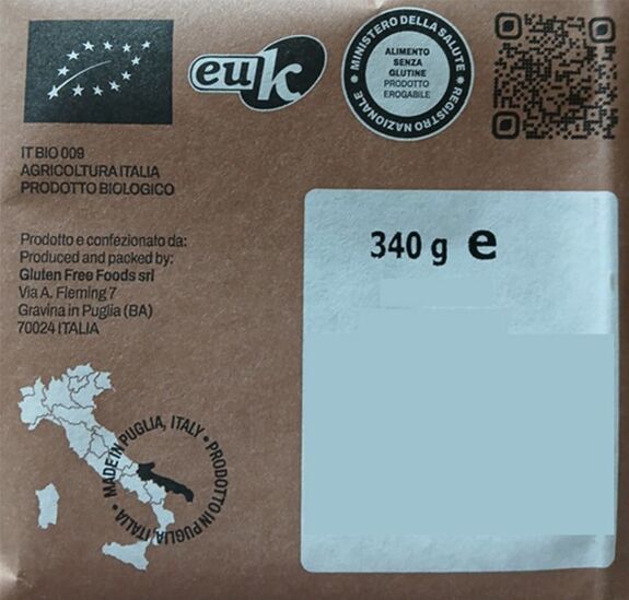 Pâtes PENNE de RIZ BRUN BIO vegan sans allergènes Pasta Gustosa : 340 grammes