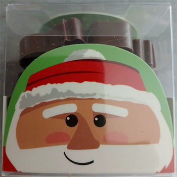 CUBE contenant 24 figurines de Noël ALTERNATIVE au lait (sans lait) BIO vegan sans allergènes Exquidia : 178g