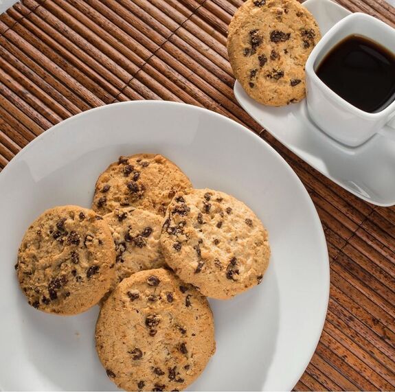 Biscuits sablés shortbread de Noël aux pépites de chocolat noir sans gluten, sans lait, sans arachide Lovemore : 150 grammes