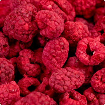 FRAMBOISES crunchy entières lyophilisées BIO vegan sans allergènes Organica : 12 grammes