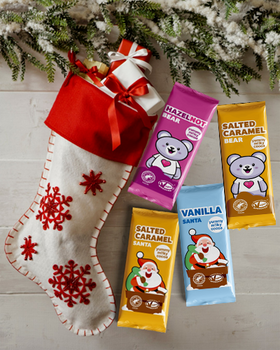 Mini tablette OURSON au SOUCHET (HazelNOT bear) vegan sans allergènes Plamil So Free : 25 grammes