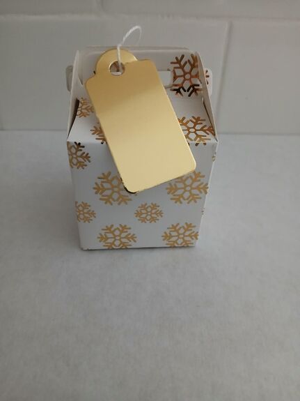 Cube flocons de neige + 6 figurines de Noël en chocolat ALTERNATIVE au lait (sans lait) BIO vegan sans allergènes Exquidia : 42g