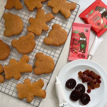 Little PAWS (en forme de pattes d'ours) fraise pomme vegan sans allergènes Bear : (5x20g) = 100 grammes