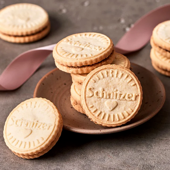 Biscuits DUO fourrés à la crème au CHOCOLAT BIO vegan sans allergènes Schnitzer : 130 grammes