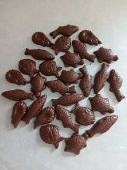 Friture de Pâques (chat BLEU) ALTERNATIVE au lait (sans lait) BIO vegan sans allergènes Exquidia : 26g