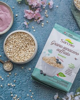 SARRASIN soufflé BIO vegan sans allergènes Sarchio : 100 grammes