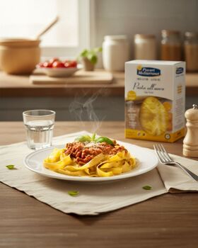 TAGLIATELLES aux oeufs et au riz semi-intégral sans gluten, sans lait, sans soja, sans coque, sans arachide Piaceri Mediterranei : 250g