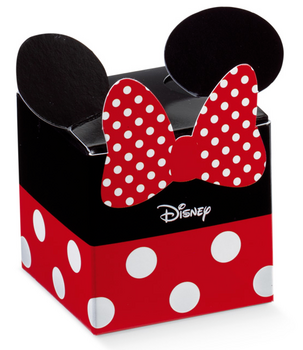 Cube Rouge et Noir Minnie + 6 chocolats assortis Alternative au lait (sans lait) BIO vegan sans allergènes Exquidia : 63g