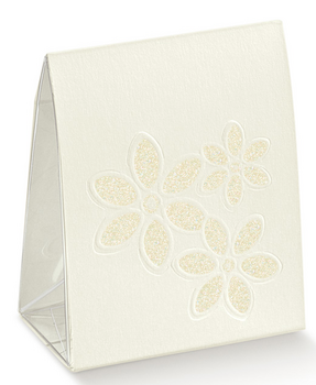 Pochette « Fleurs » + 6 pralines TULIPE en chocolat  ALTERNATIVE au lait (sans lait) BIO vegan sans allergènes : 49g