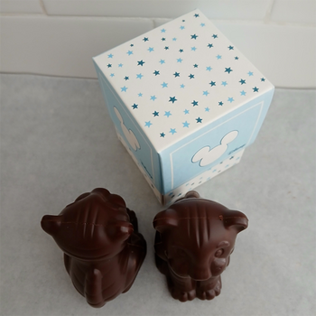 LIONCEAU CREUX (Mickey STARS) en chocolat NOIR 60% BIO sans allergènes Exquidia Exquidia : 55g