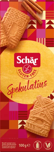 SPÉCULOOS de Noël vegan sans gluten, sans lait, sans oeufs, sans coque, sans arachide Schar : 100 grammes