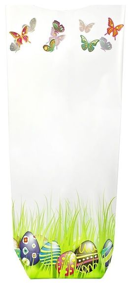 LOT de 100 SACHETS CONFISERIE "CHASSE AUX OEUFS" 100x220 MM