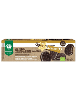 Biscuits BIS-FREE à la VANILLE BIO vegan sans gluten sans lait sans oeufs sans coque sans arachide Probios : 125g