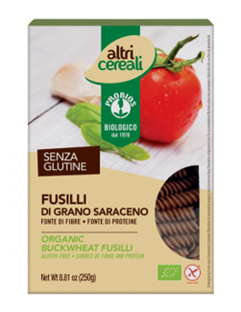 Pâtes FUSILLI au SARRASIN BIO vegan sans allergènes Probios : 250 grammes