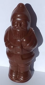 PÈRE NOËL CREUX en chocolat NOIR ONCTUEUX 60% BIO vegan sans allergènes Exquidia : 65g