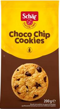 CHOCO CHIP COOKIES aux pépites de chocolat sans gluten, sans lait, sans coque, sans arachide Schar : 200g