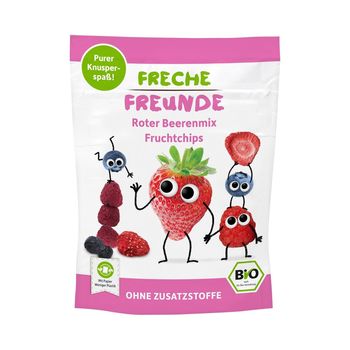 Chips fruitées mélange de BAIES BIO vegan sans allergènes Freche Freunde : 10 grammes