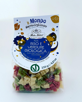 Pâtes en forme de bébés DINOSAURES BIO vegan sans gluten, sans lait, sans oeufs, sans coque, sans arachide Pasta Natura : 250g