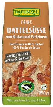 POUDRE DE DATTES BIO vegan sans allergènes Rapunzel : 250 grammes