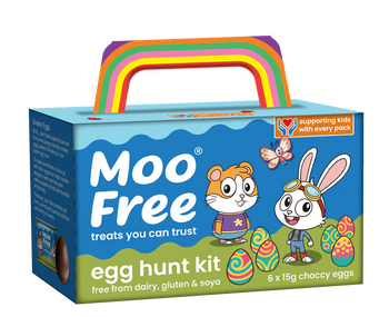 Easter Egg Hunt Kit vegan sans allergènes Moo Free : (6x15g) = 90 grammes