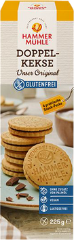 Biscuits DOUBLE Original à la crème de cacao vegan sans allergènes Hammermülhe : 225 grammes