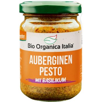 Pesto d'AUBERGINE BIO vegan sans allergènes Bio Organica Italia : 140 grammes