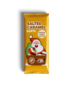 Salted CARAMEL Santa (Père Noël au CARAMEL) casher vegan sans allergènes Plamil So Free : 20 grammes