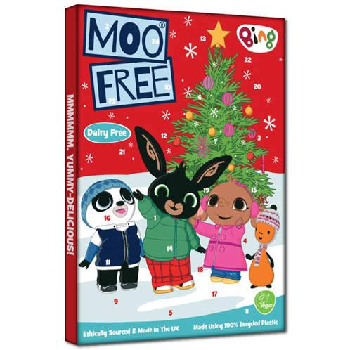 CALENDRIER de l'AVENT BING vegan sans allergènes Moo Free : 70 grammes