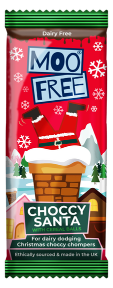 Père Noël SANTA vegan sans allergènes Moo Free : 30 grammes