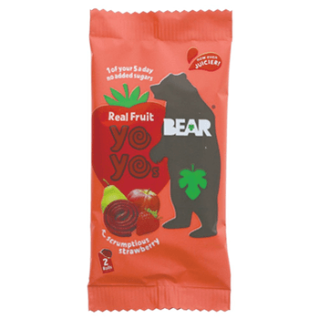 2 rouleaux YOYO fraise vegan sans allergènes Bear : 20 grammes