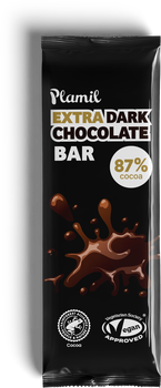 Mini tablette au chocolat NOIR 87% vegan sans allergènes Plamil So Free : 40 grammes