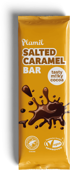 Mini tablette au CARAMEL salé vegan sans allergènes Plamil So Free : 40 grammes