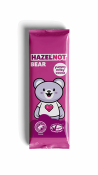BARRE OURSON au SOUCHET (HazelNOT bear) vegan sans allergènes Plamil So Free : 25 grammes