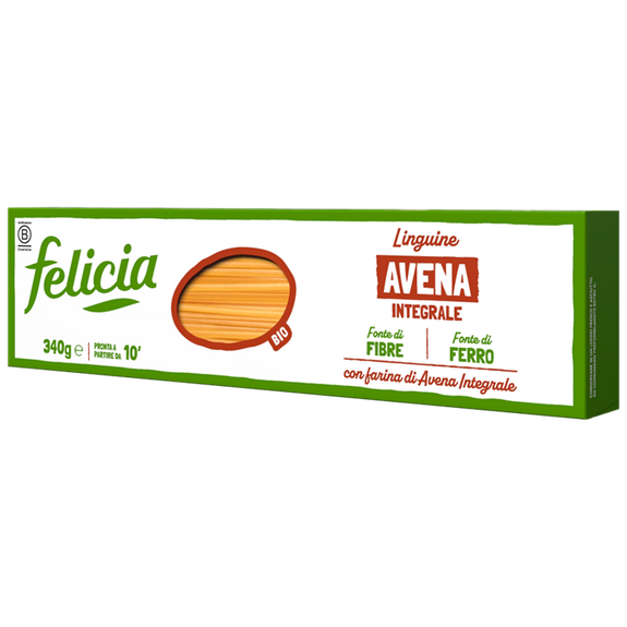 Linguine à l'AVOINE complète BIO vegan sans allergènes Felicia : 250 grammes