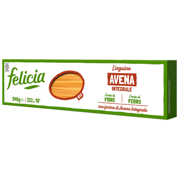Linguine à l'AVOINE complète BIO vegan sans allergènes Felicia : 250 grammes