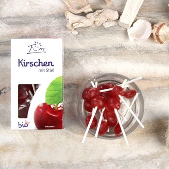 Sucettes en forme de BOULES à la CERISE BIO vegan sans allergènes Biovita : 50 grammes