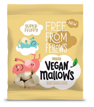 Mini vanilla MELLOWS vegan sans allergènes Free from fellows : 105 grammes