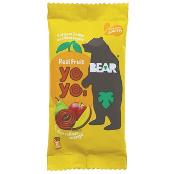 2 Rouleaux YOYO mangue vegan sans allergènes Bear : 20 grammes