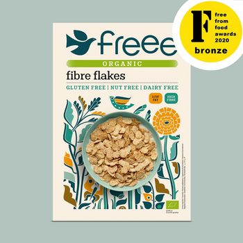 Céréales FIBRE FLAKES BIO vegan sans allergènes Doves Farm Freee : 375 grammes