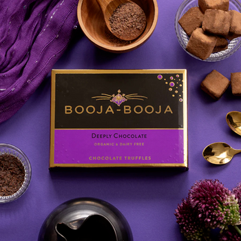 Truffes au chocolat intense BIO vegan sans gluten, sans lait, sans oeufs, sans soja, sans arachide Booja-Booja : 92g