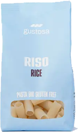 Pâtes RIGATONI de RIZ BLANC BIO vegan sans allergènes Pasta Gustosa : 340 grammes