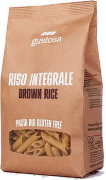 Pâtes PENNE de RIZ BRUN BIO vegan sans allergènes Pasta Gustosa : 340 grammes