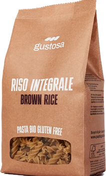 Pâtes FUSILLI de RIZ BRUN BIO vegan sans allergènes Pasta Gustosa : 340 grammes