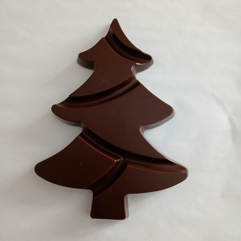 SAPIN DE NOËL en chocolat NOIR 69% SUAVE BIO vegan sans allergènes Exquidia : 84g