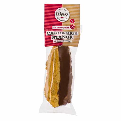 Biscuit DUO à la caroube BIO vegan sans gluten sans lait sans oeufs sans soja sans arachide Werz : 50 grammes