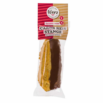 Biscuit DUO à la caroube BIO vegan sans gluten sans lait sans oeufs sans soja sans arachide Werz : 50 grammes