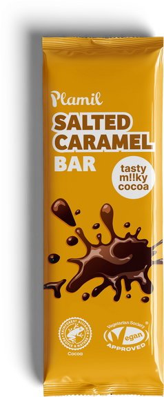 Mini tablette au CARAMEL salé vegan sans allergènes Plamil So Free : 40 grammes